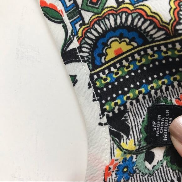 Design Lab Dress Lord & Taylor Swing Womens Floral Asymmetrical Size S/P - Picture 8 of 10